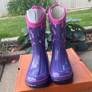 Bogs Kids' Classic Unicorns Boot Purple Size 6Y Women’s 8 Waterproof Outdoor